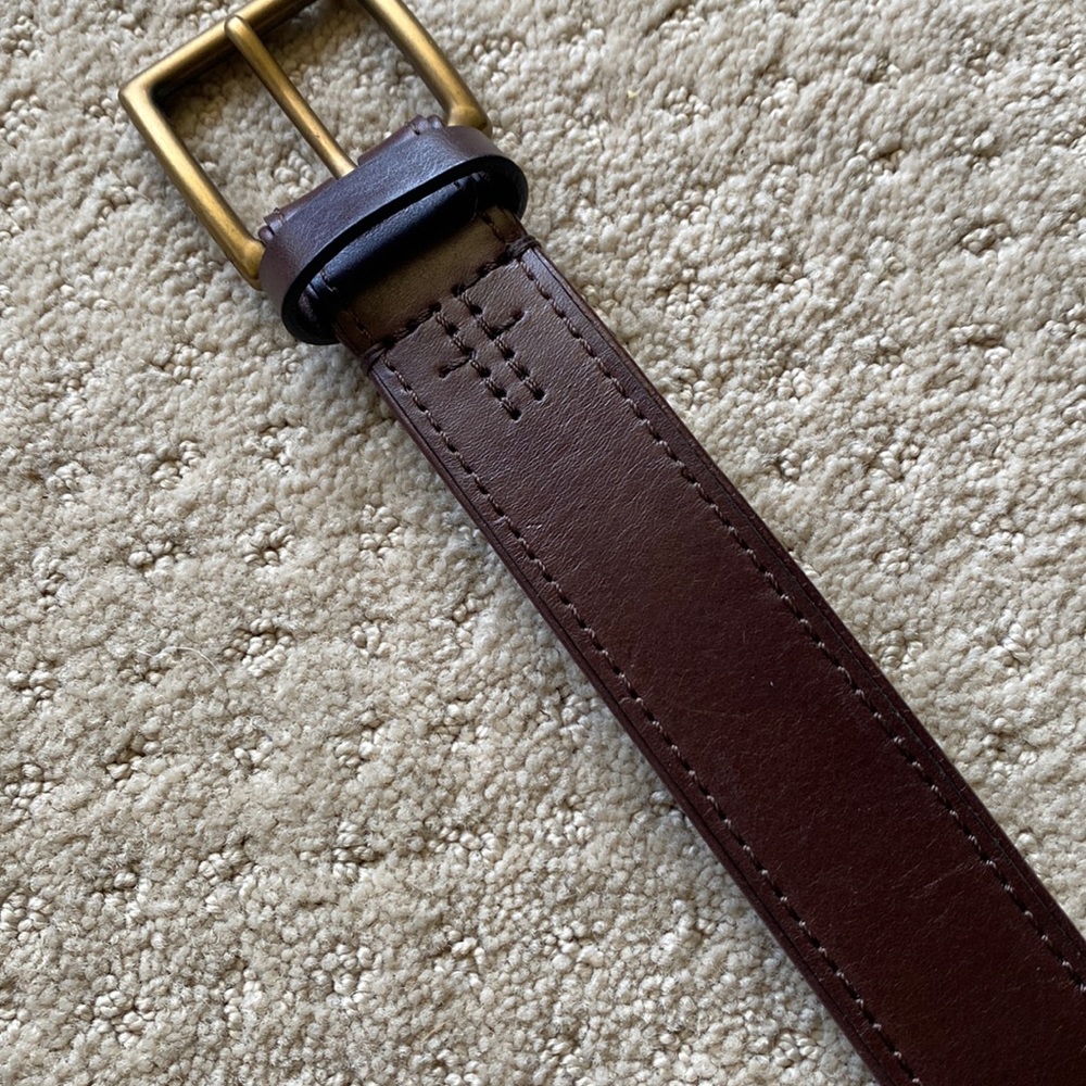 Frye brown belt.